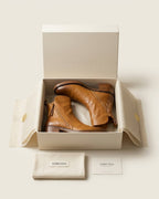 The Alessia | Sculpted Leather Ankle Boot - SORENNA