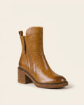 The Alessia | Sculpted Leather Ankle Boot - SORENNA