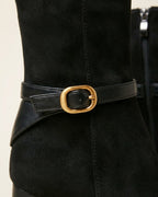 The Alverra | Buckled Suede Boot - SORENNA