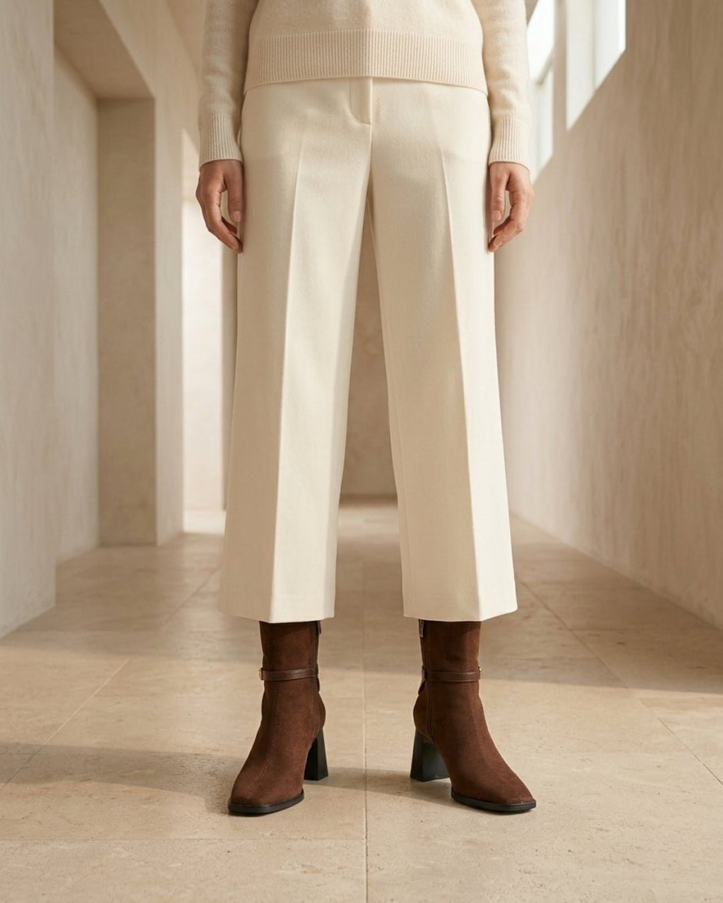The Alverra | Buckled Suede Boot - SORENNA