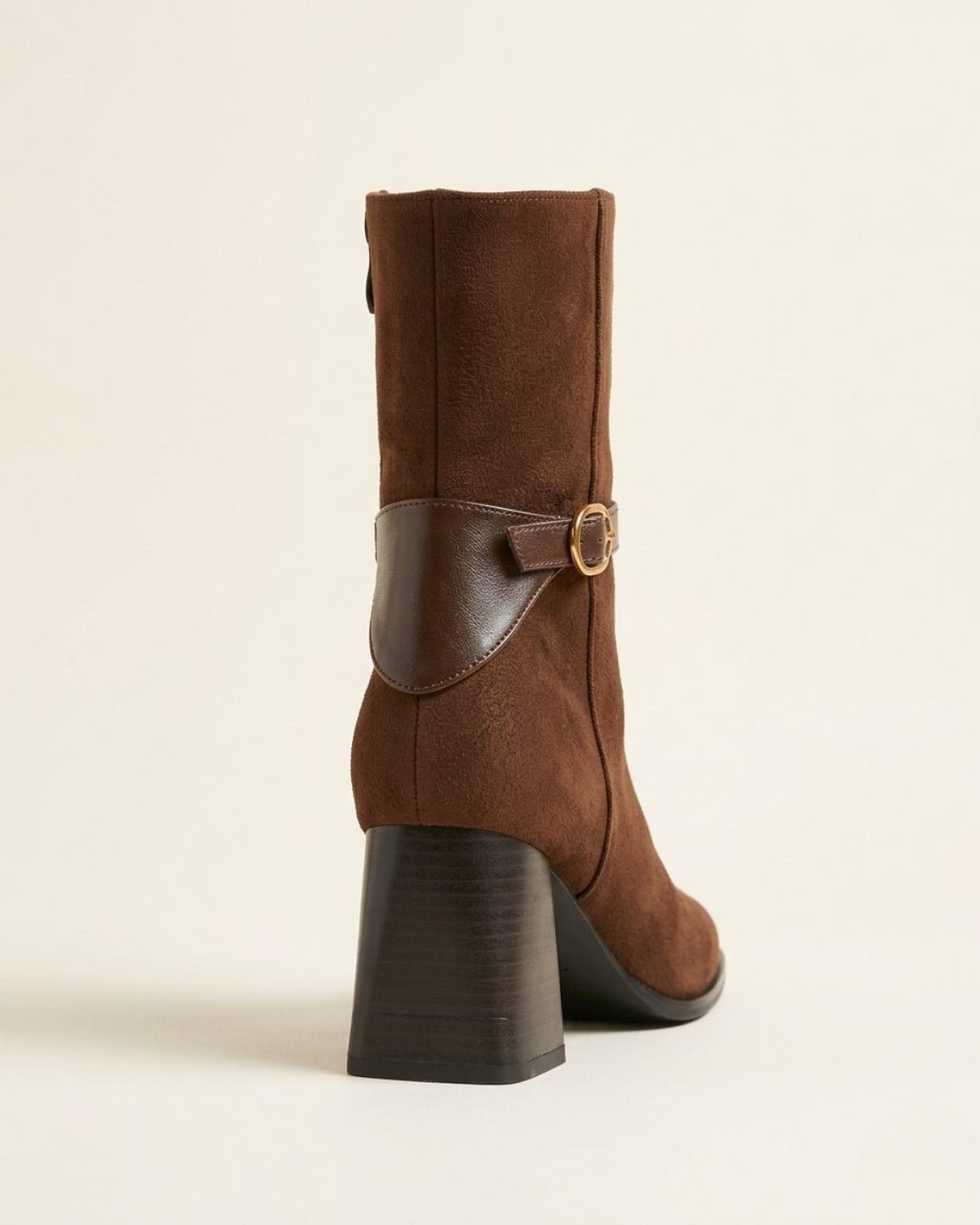 The Alverra | Buckled Suede Boot - SORENNA