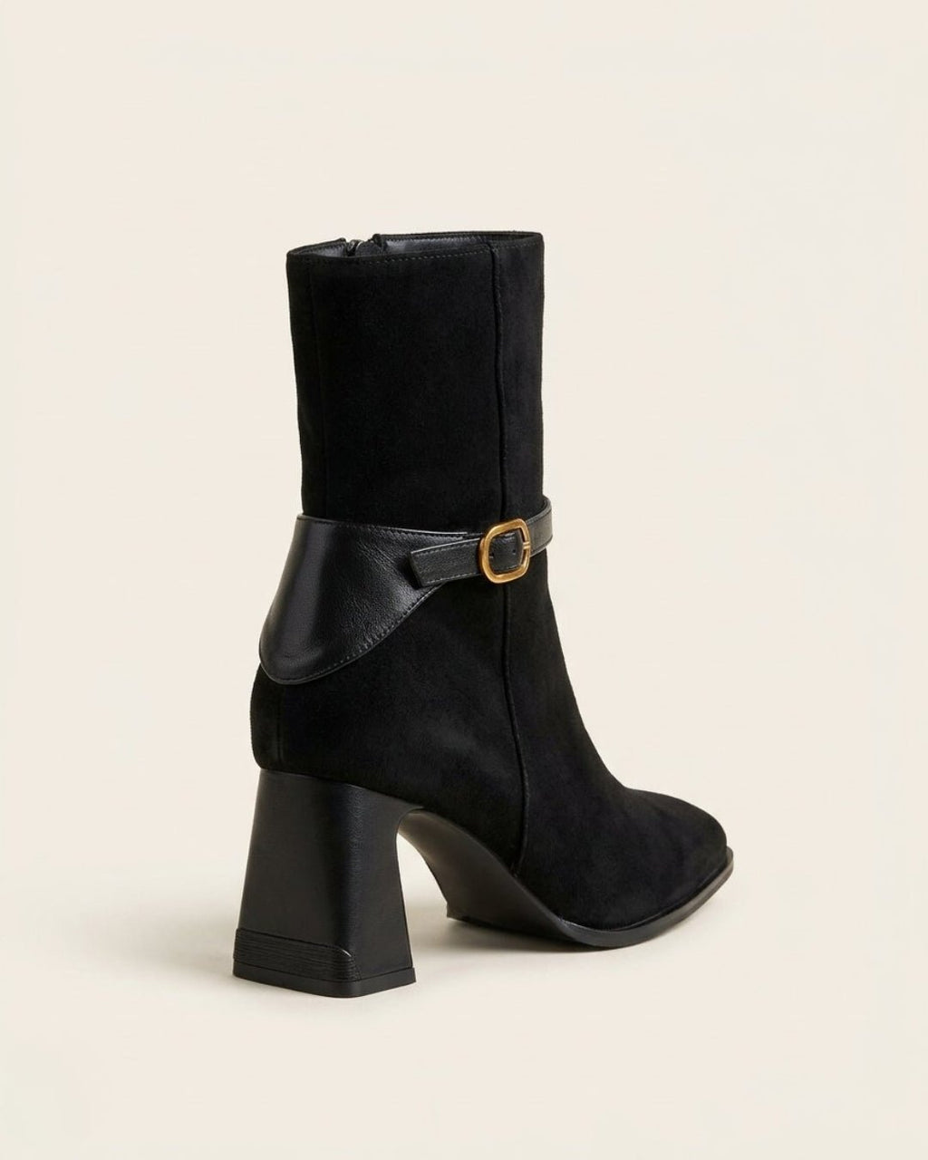 The Alverra | Buckled Suede Boot - SORENNA