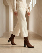 The Alverra | Buckled Suede Boot - SORENNA