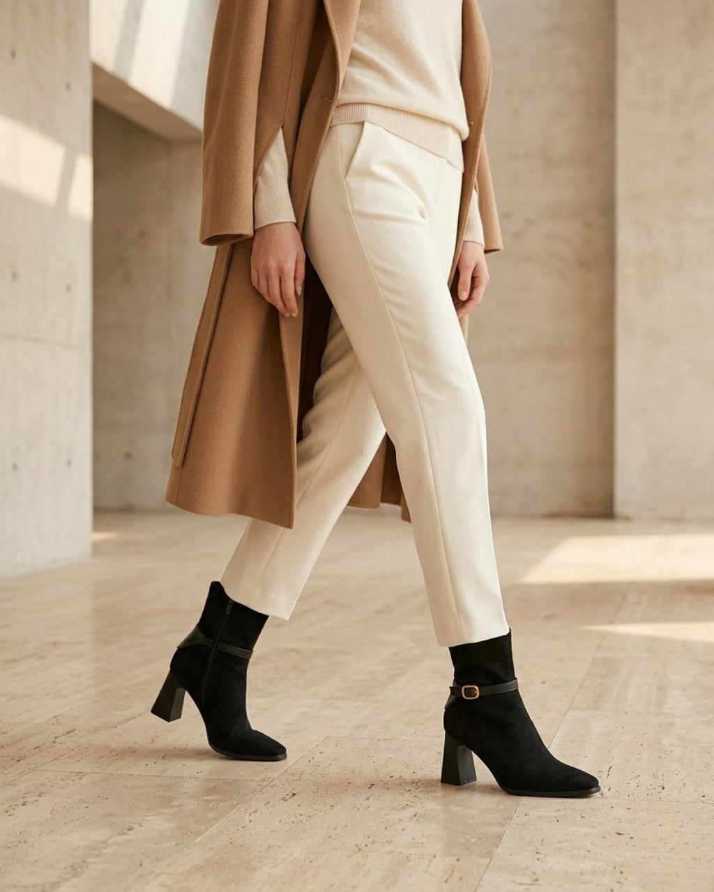 The Alverra | Buckled Suede Boot - SORENNA