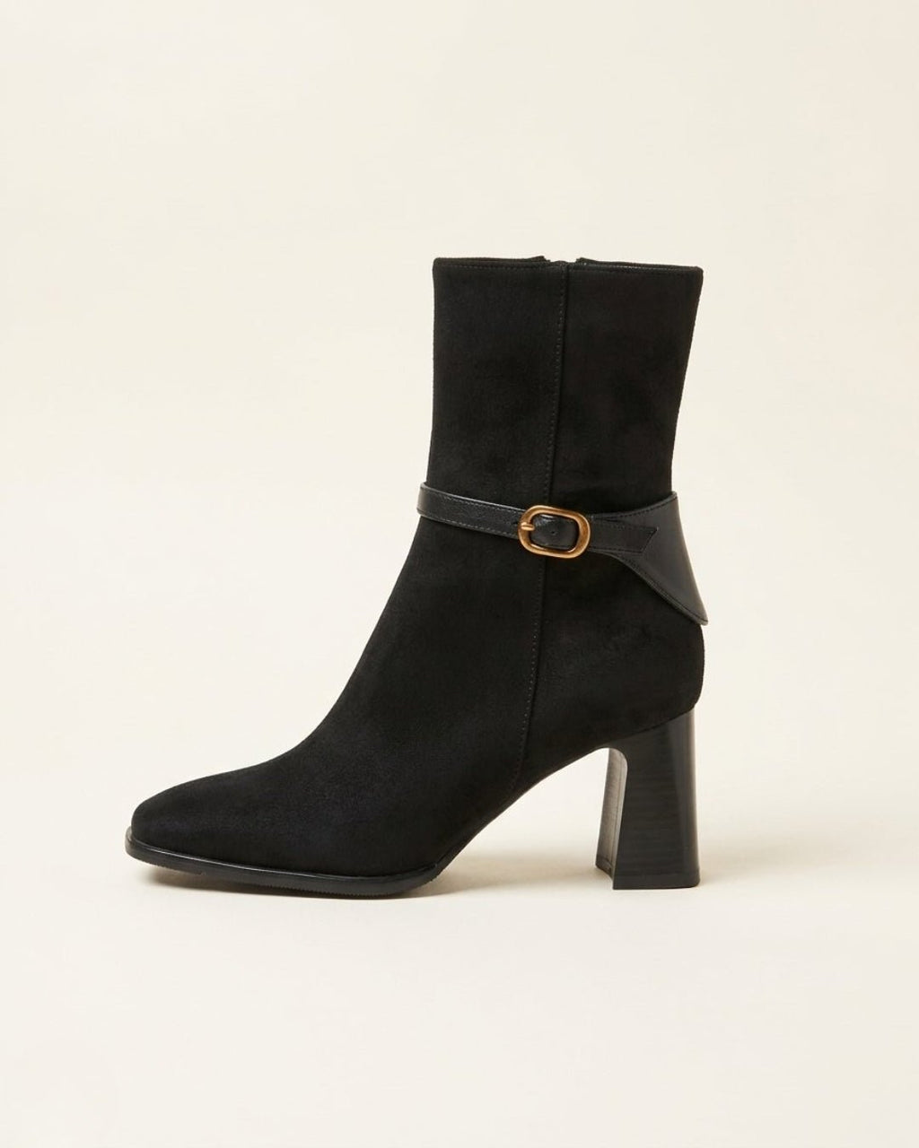 The Alverra | Buckled Suede Boot - SORENNA