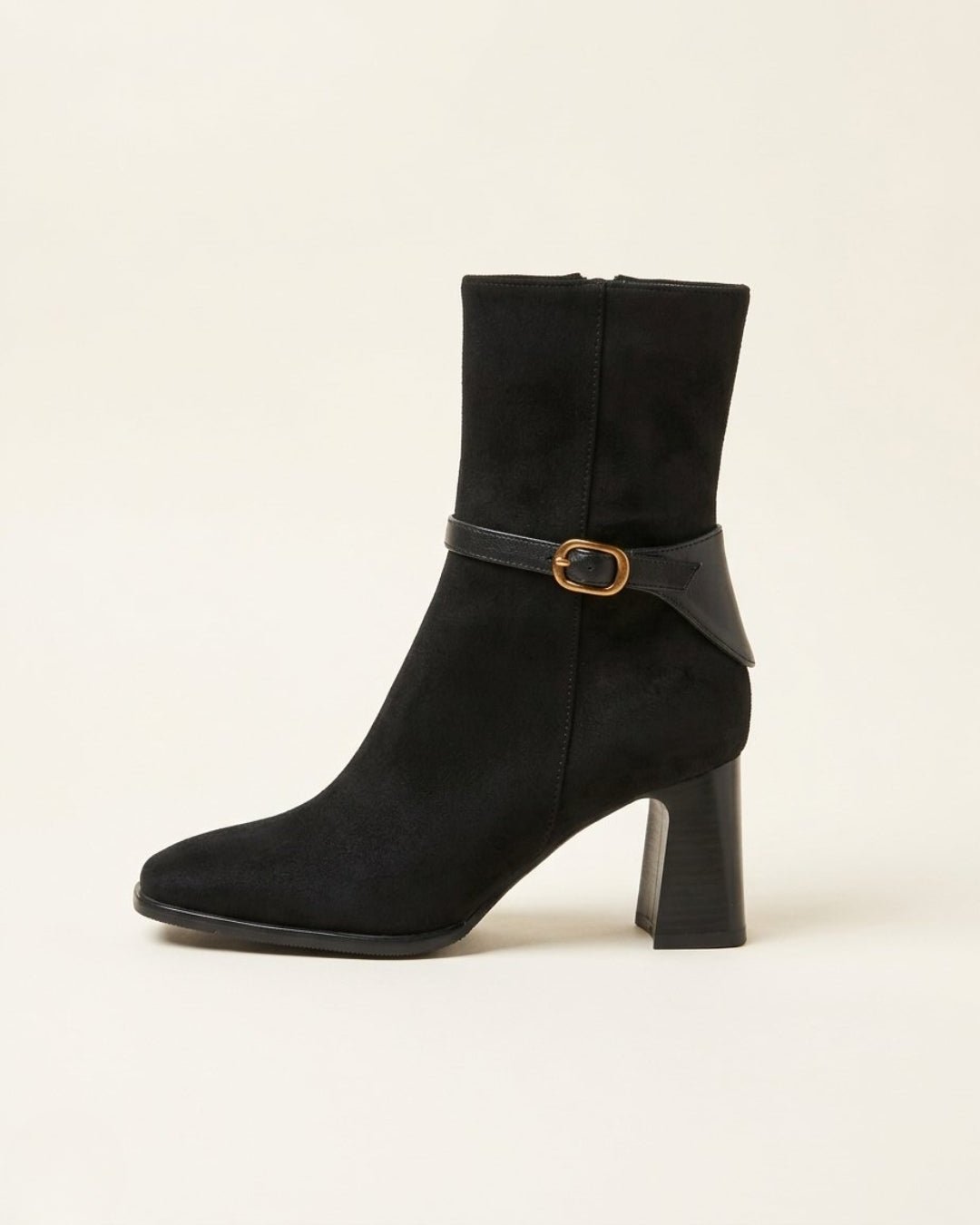 The Alverra | Buckled Suede Boot - SORENNA