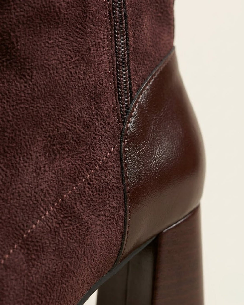 The Amara | Square-Toe Suede Boot - SORENNA