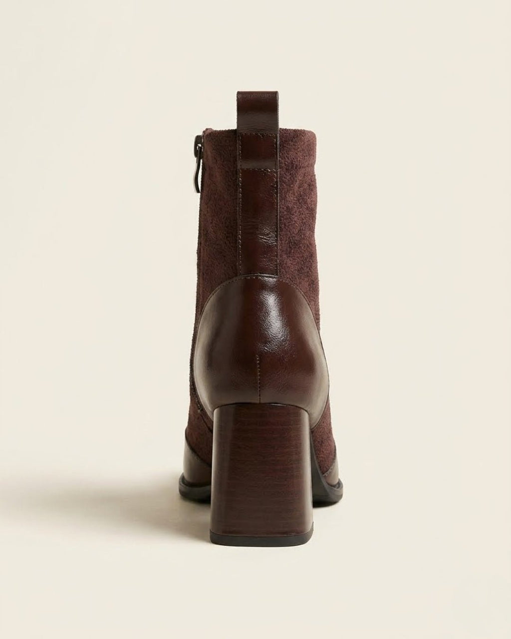 The Amara | Square-Toe Suede Boot - SORENNA