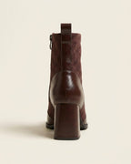 The Amara | Square-Toe Suede Boot - SORENNA