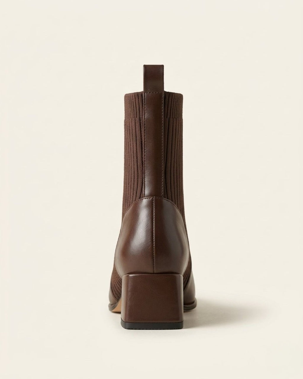 The Amaris | Knit Leather Ankle Boot - SORENNA
