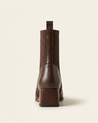 The Amaris | Knit Leather Ankle Boot - SORENNA