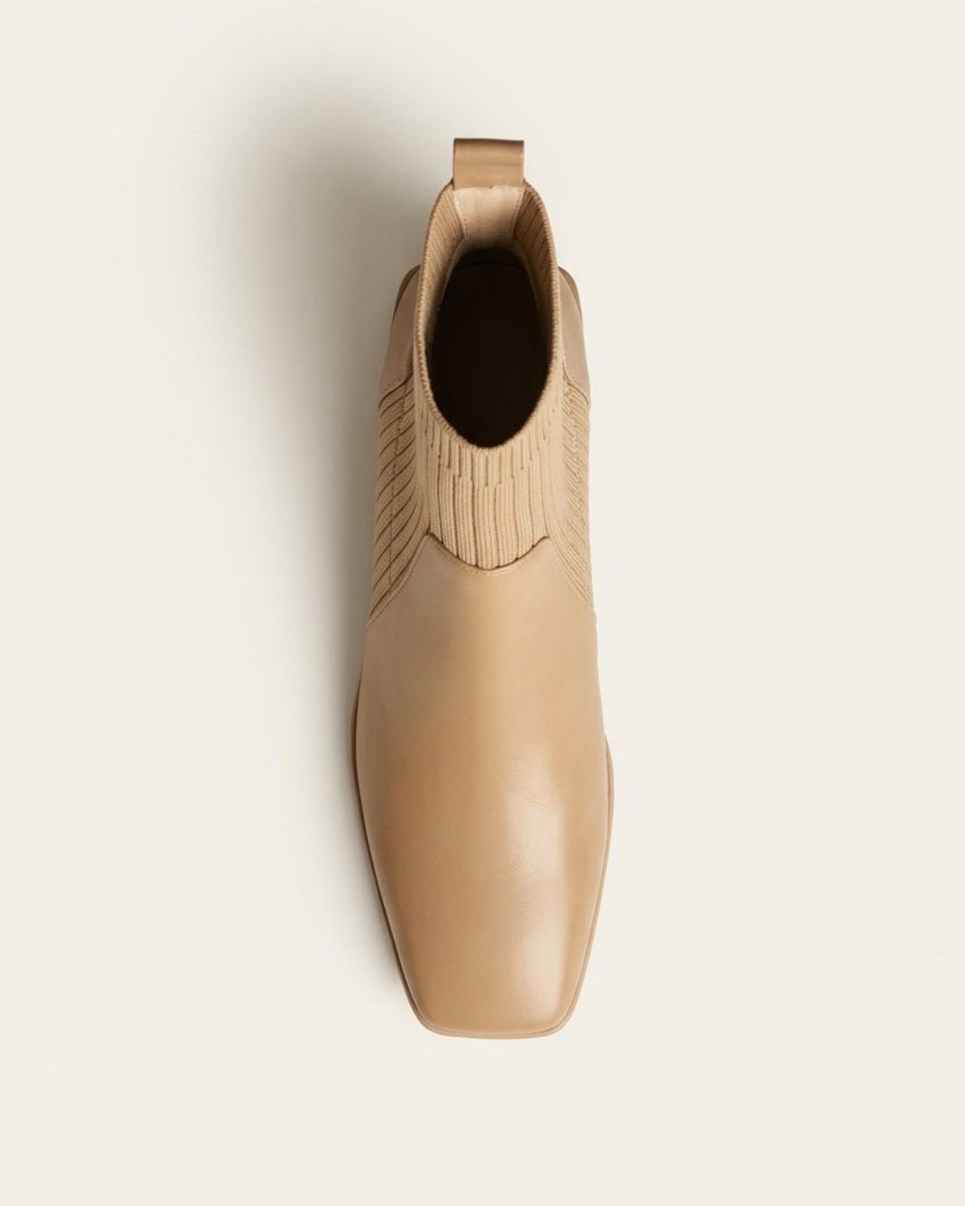 The Amaris | Knit Leather Ankle Boot - SORENNA