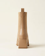The Amaris | Knit Leather Ankle Boot - SORENNA