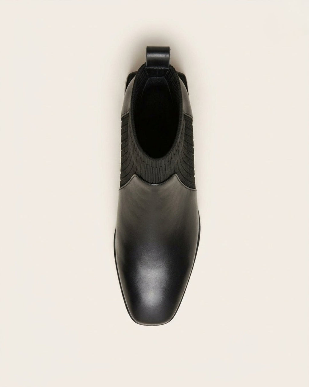 The Amaris | Knit Leather Ankle Boot - SORENNA