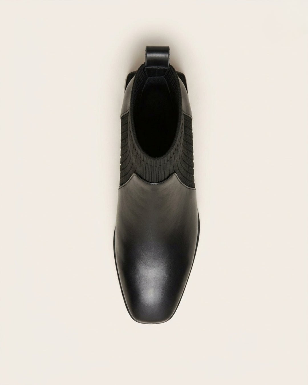 The Amaris | Knit Leather Ankle Boot - SORENNA
