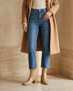 The Amaris | Knit Leather Ankle Boot - SORENNA