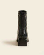 The Aurelia | Pointed-Toe Leather Boot - SORENNA