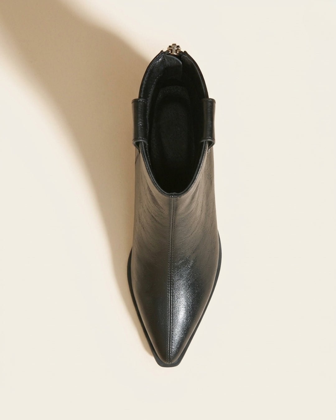 The Aurelle | Leather Block-Heel Boot - SORENNA
