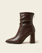 The Aveline | Pointed-Toe Heel Boot - SORENNA