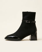 The Avenoir | Suede Block-Heel Boot - SORENNA