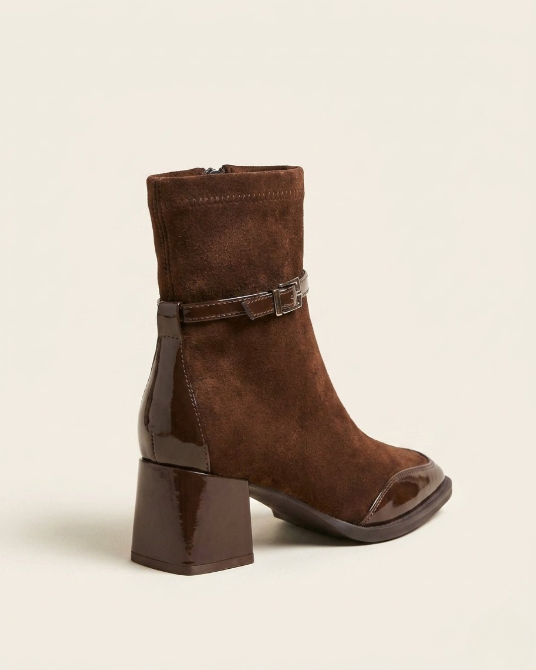 The Avenoir | Suede Block-Heel Boot - SORENNA
