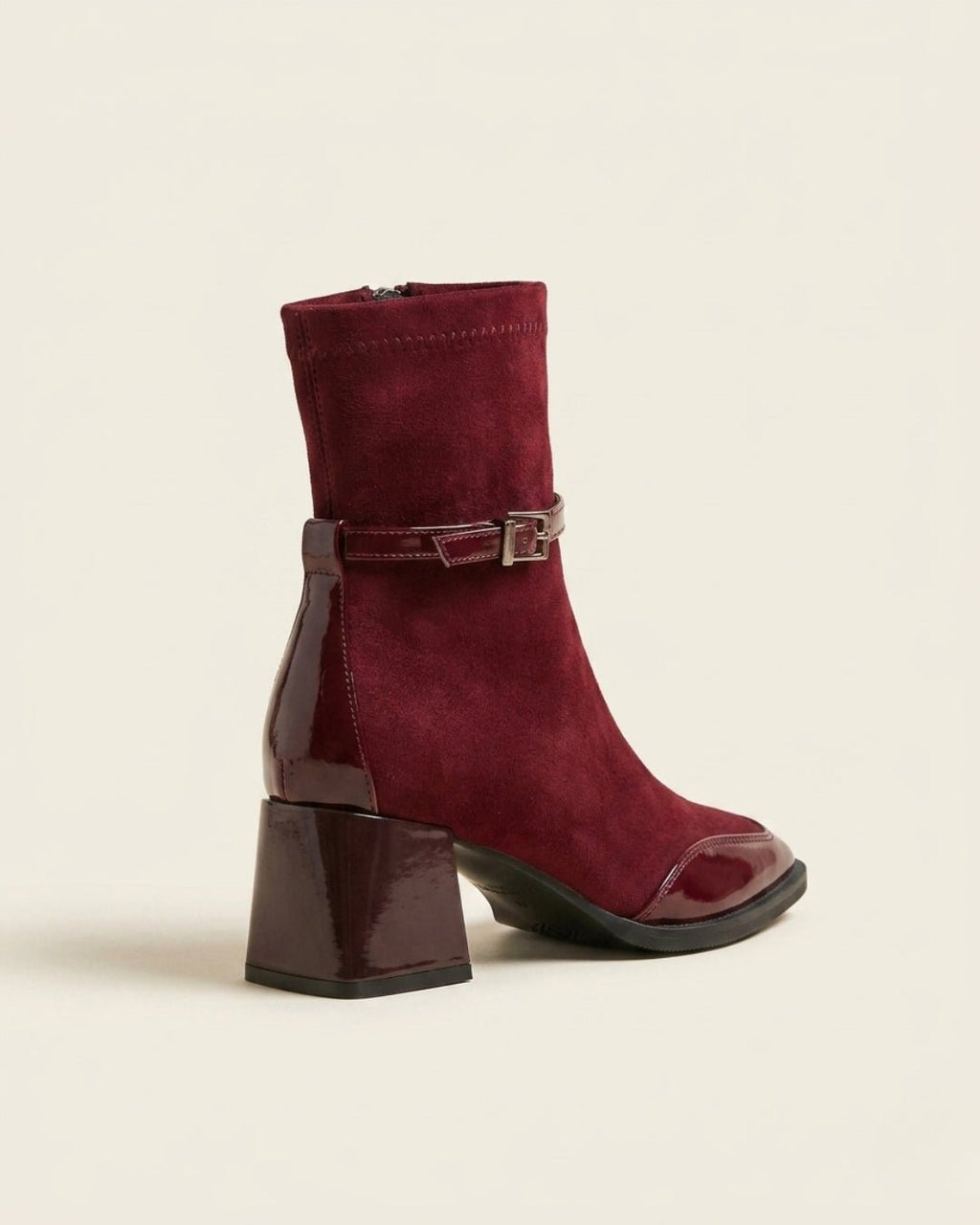 The Avenoir | Suede Block-Heel Boot - SORENNA