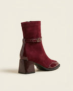 The Avenoir | Suede Block-Heel Boot - SORENNA
