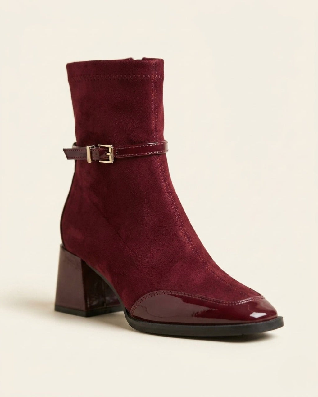 The Avenoir | Suede Block-Heel Boot - SORENNA