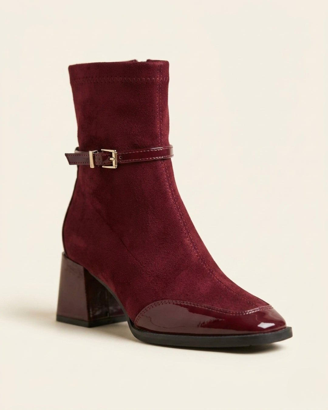 The Avenoir | Suede Block-Heel Boot - SORENNA