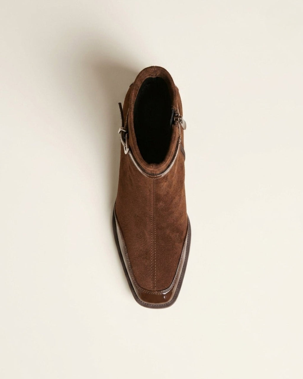 The Avenoir | Suede Block-Heel Boot - SORENNA