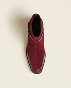 The Avenoir | Suede Block-Heel Boot - SORENNA