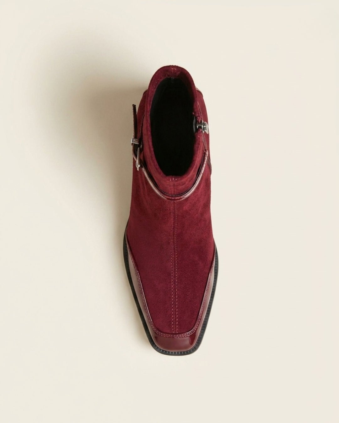 The Avenoir | Suede Block-Heel Boot - SORENNA