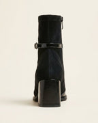 The Avenoir | Suede Block-Heel Boot - SORENNA