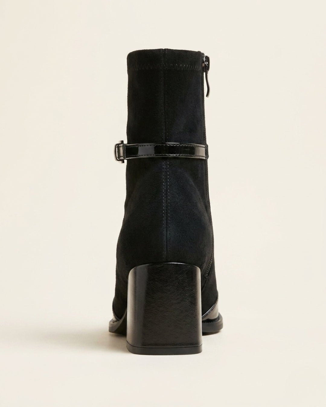 The Avenoir | Suede Block-Heel Boot - SORENNA