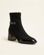 The Avenoir | Suede Block-Heel Boot - SORENNA