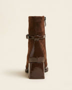 The Avenoir | Suede Block-Heel Boot - SORENNA