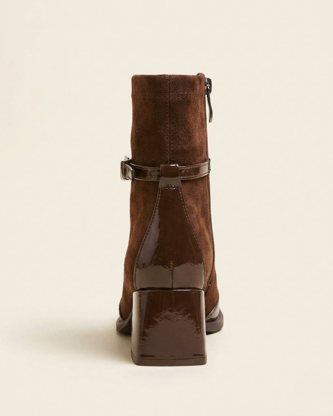 The Avenoir | Suede Block-Heel Boot - SORENNA