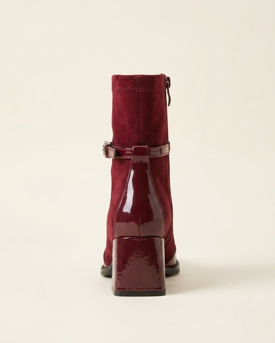 The Avenoir | Suede Block-Heel Boot - SORENNA
