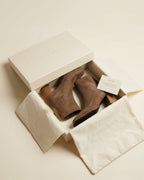 The Bellora | Square-Toe Suede Boot - SORENNA