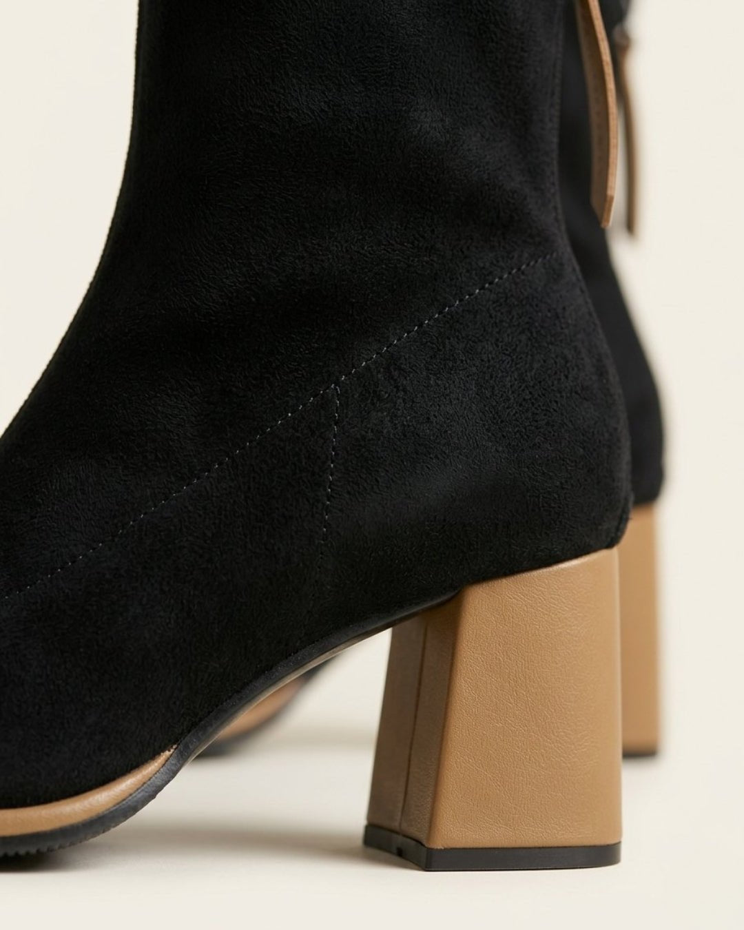 The Bellora | Square-Toe Suede Boot - SORENNA