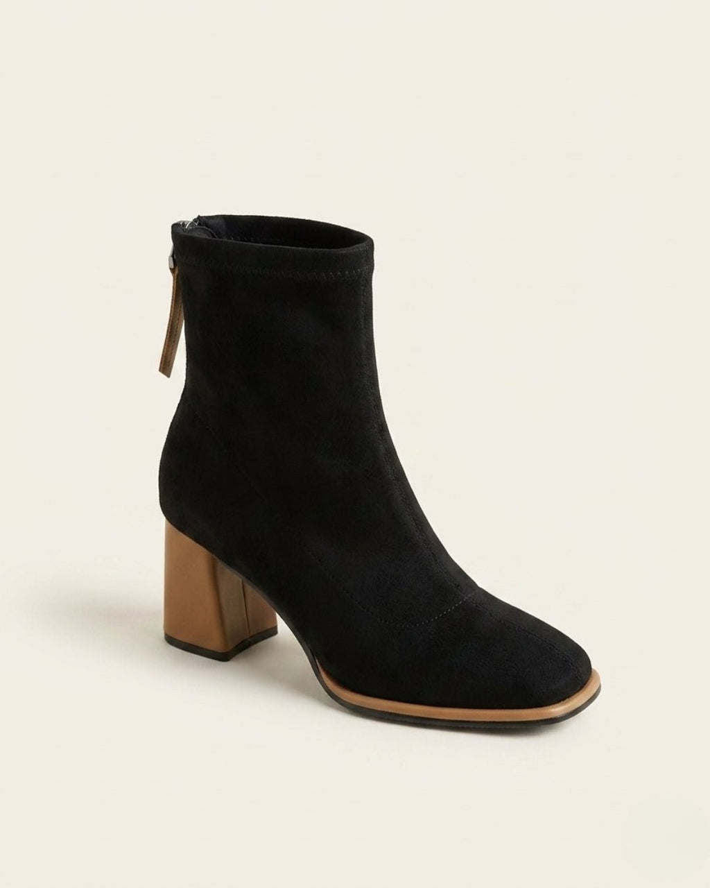 The Bellora | Square-Toe Suede Boot - SORENNA