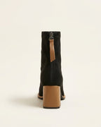 The Bellora | Square-Toe Suede Boot - SORENNA