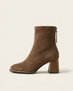 The Bellora | Square-Toe Suede Boot - SORENNA