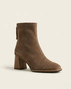 The Bellora | Square-Toe Suede Boot - SORENNA