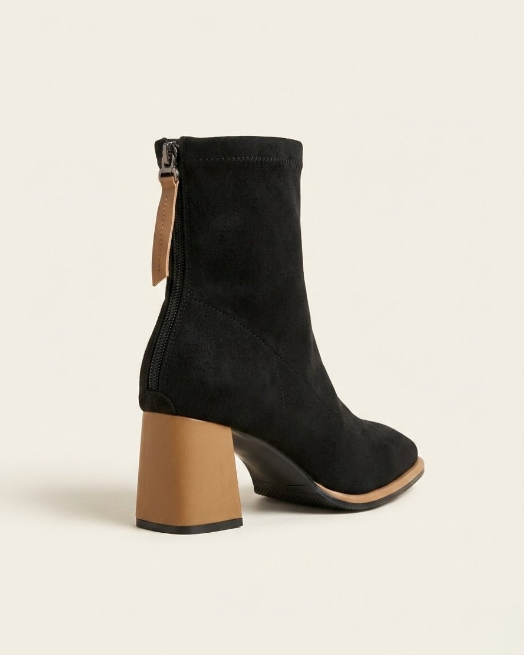 The Bellora | Square-Toe Suede Boot - SORENNA