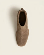 The Bellora | Square-Toe Suede Boot - SORENNA