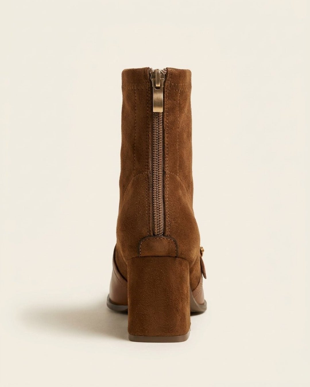 The Evelora | Strapped Suede Ankle Boot - SORENNA