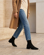 The Marvella | Pointed Suede Ankle Boot - SORENNA