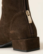 The Marvella | Pointed Suede Ankle Boot - SORENNA