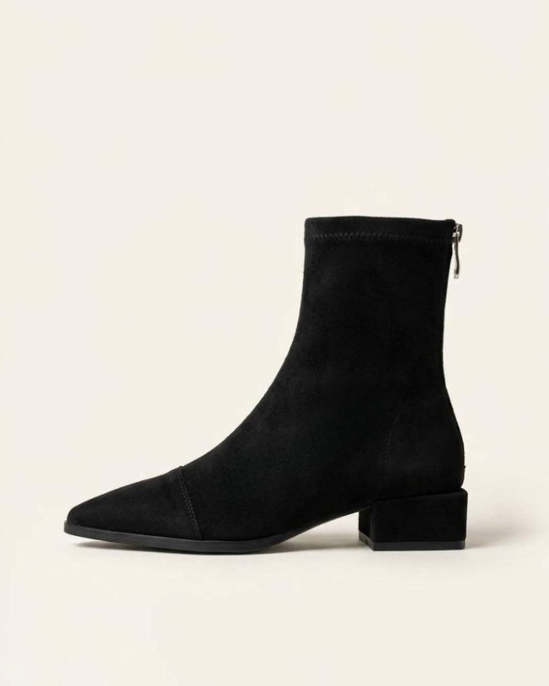 The Marvella | Pointed Suede Ankle Boot - SORENNA